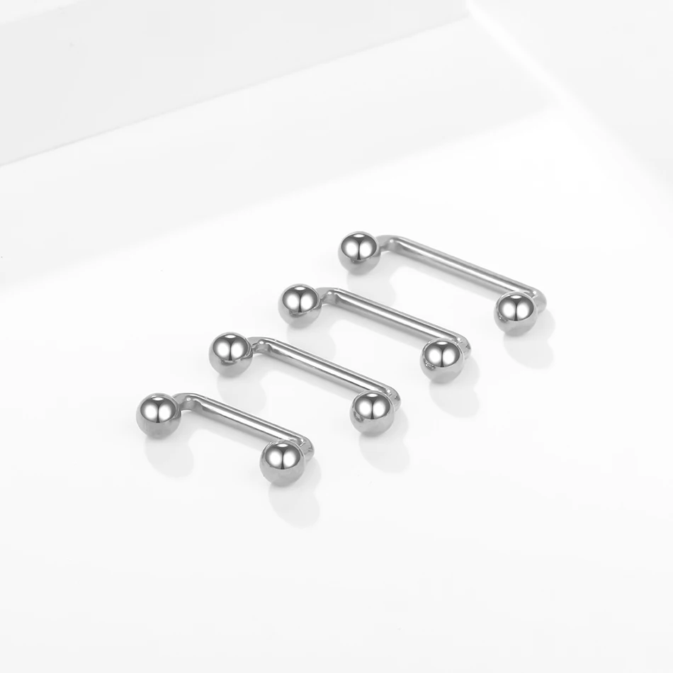 Titanium Piercings Double Ball Staple Micro Dermal Anchor Bars