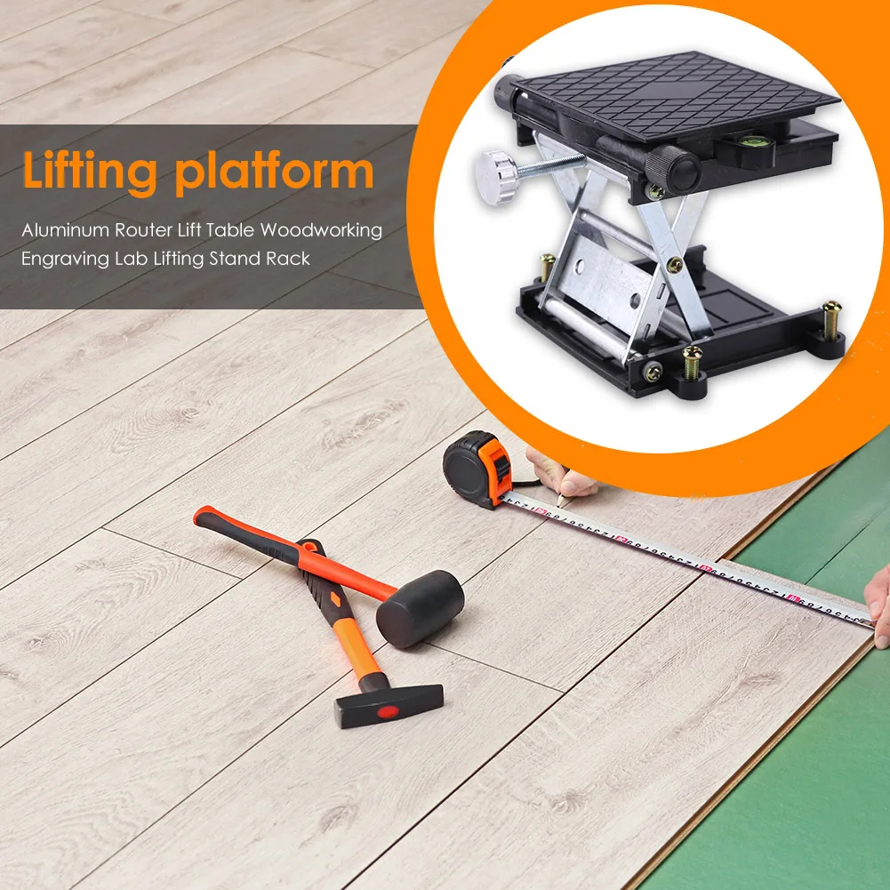Professional Router Lift Table Woodworking Engraving Lifting Stand Rack Woodworking Benches Lab Lifting Platform