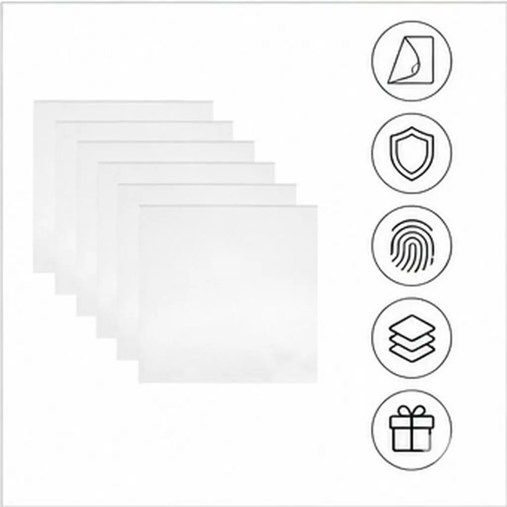 60Pcs Clear Vinyl Record Outer Sleeves Self-Adhesive Plastic Protective Covers for Albums Dust Fingerprints Mud Damage