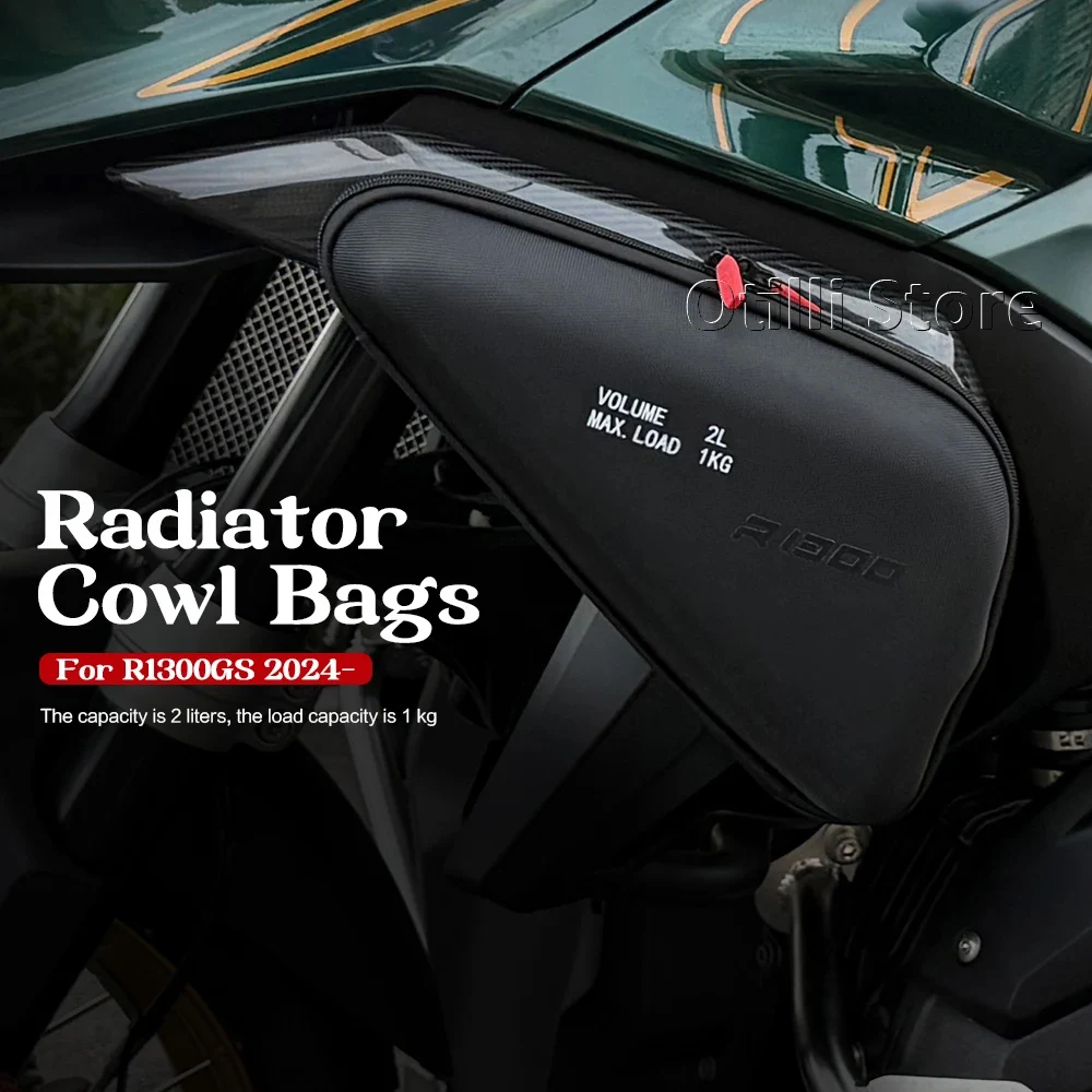 Voor BMW R1300GS R1300 GS R1300 GS 2023 2024 2025 r1300gs Motorfiets Accessoires Radiator Cowl Tas Side Kuip Gereedschapstas 2L