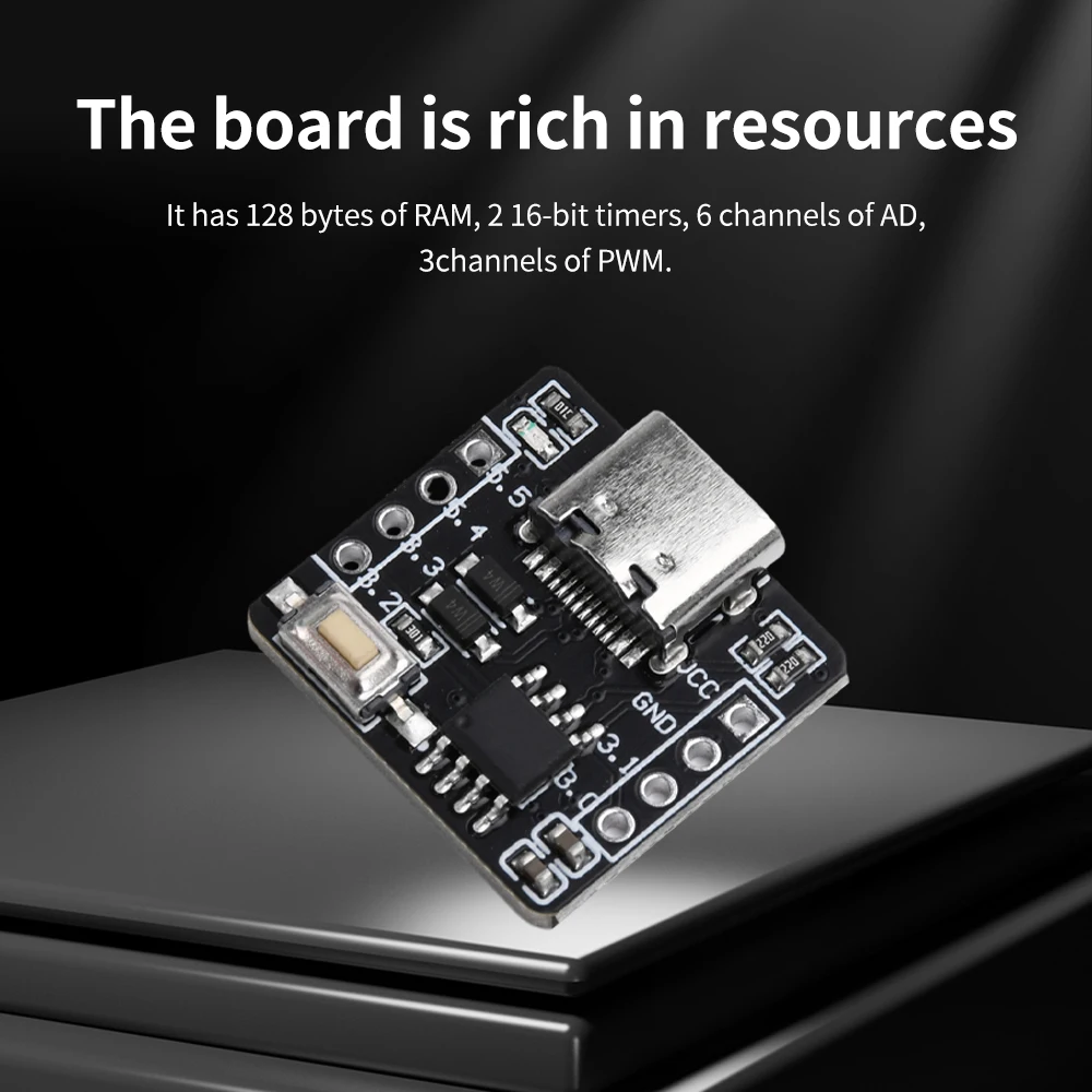 Type-C STC8G1K08A Minimum System Board Core Board 51 Microcontroller Development Board 8-Pin Module With Pins 128 byte RAM