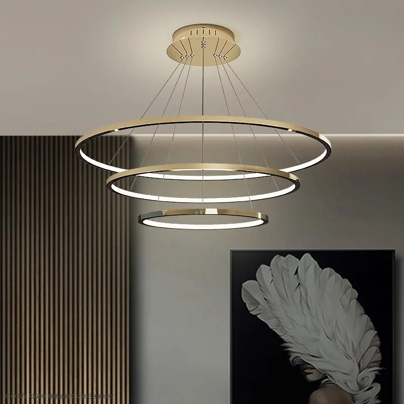 Home living room decoration ring Pendant Ceiling lamps dining room led Chandelier indoor lighting hanging light fixture lustre