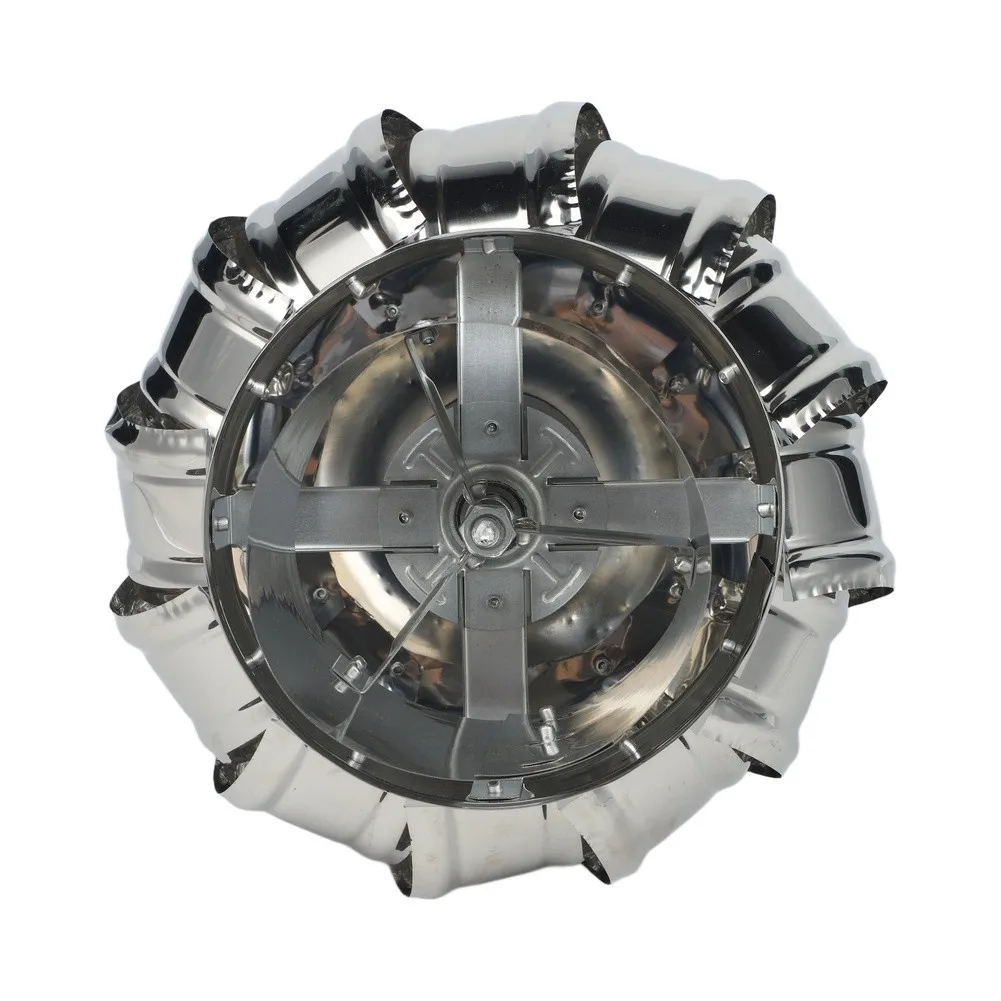 Non Powered Stainless Steel Roof Ventilation Exchanger Wind Cap Rotating Ventilator For Industrial Building Duct Air Flow Tool