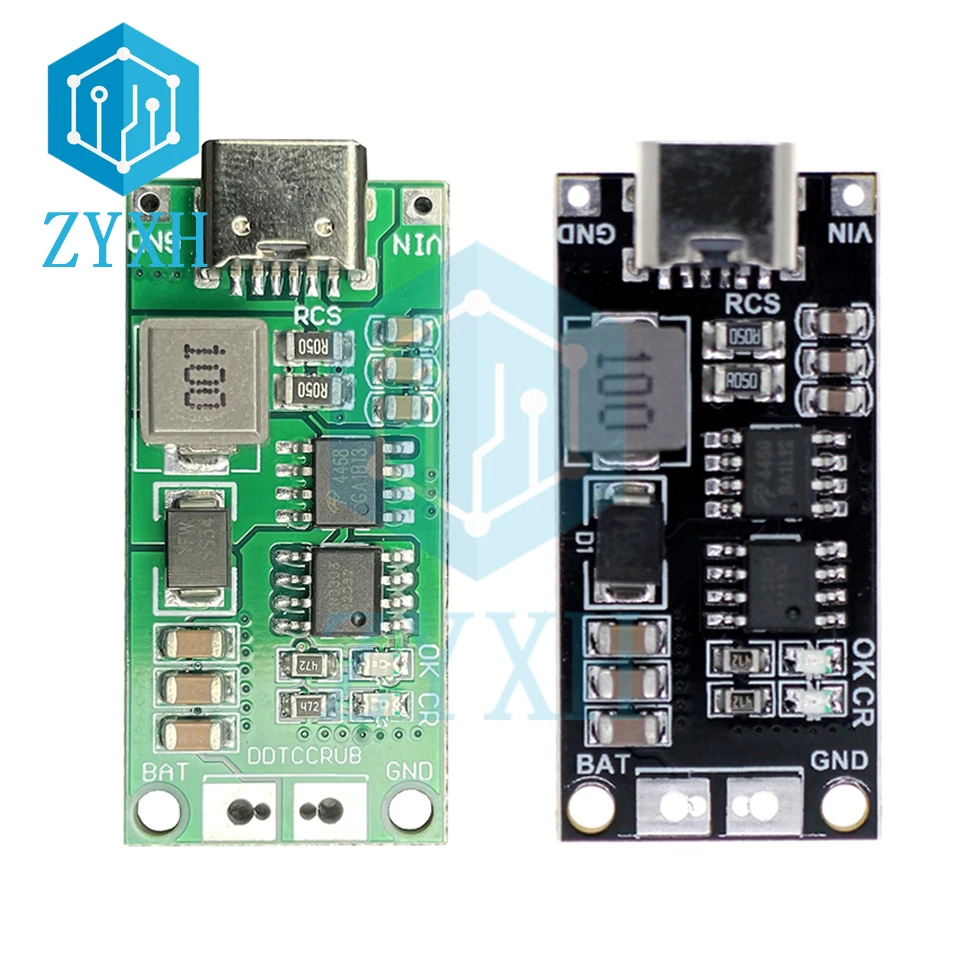 Type C BMS 2S 3S 4S 1A 2A 4A 18650 21700 3.7V Lithium Battery Charge Board Step-Up Boost Li-Po Polymer USB C To 8.4V 12.6V 16.8V