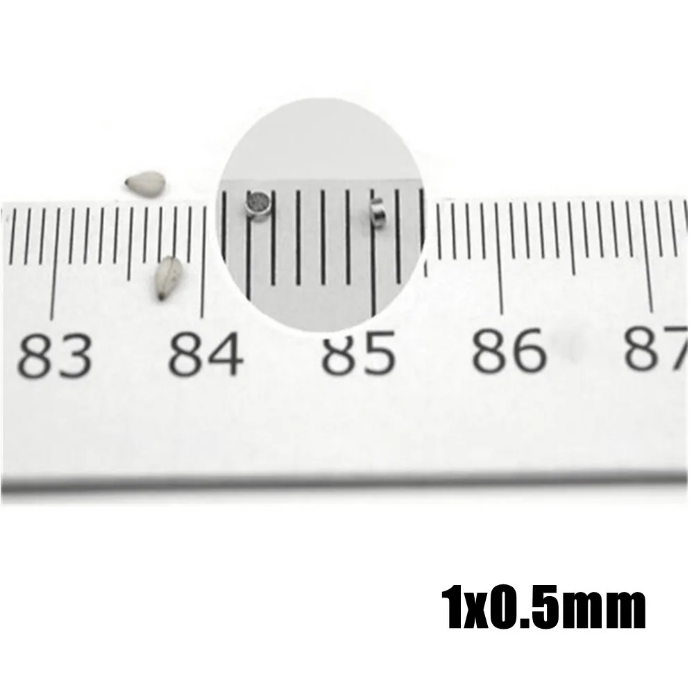 Tiny Mini Magnetic Magnets 1x0.5 mm Small Round Micro Ndfeb Imanes Diameter 1mm x 0.5mm Neodymium Disc Sensor Mini 1*0.5