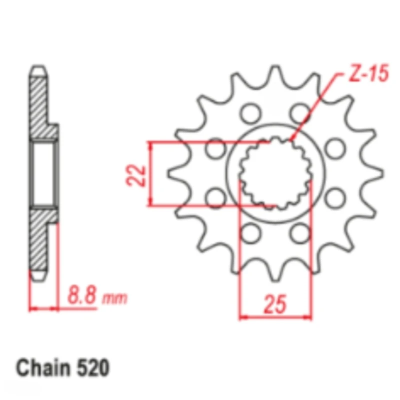 520 52T 13T Motorcycle Steel Aluminum Composite Front Rear Sprocket Kits For Husaberg FE350 FE390 FE450 FX450 FE570 2009-2014