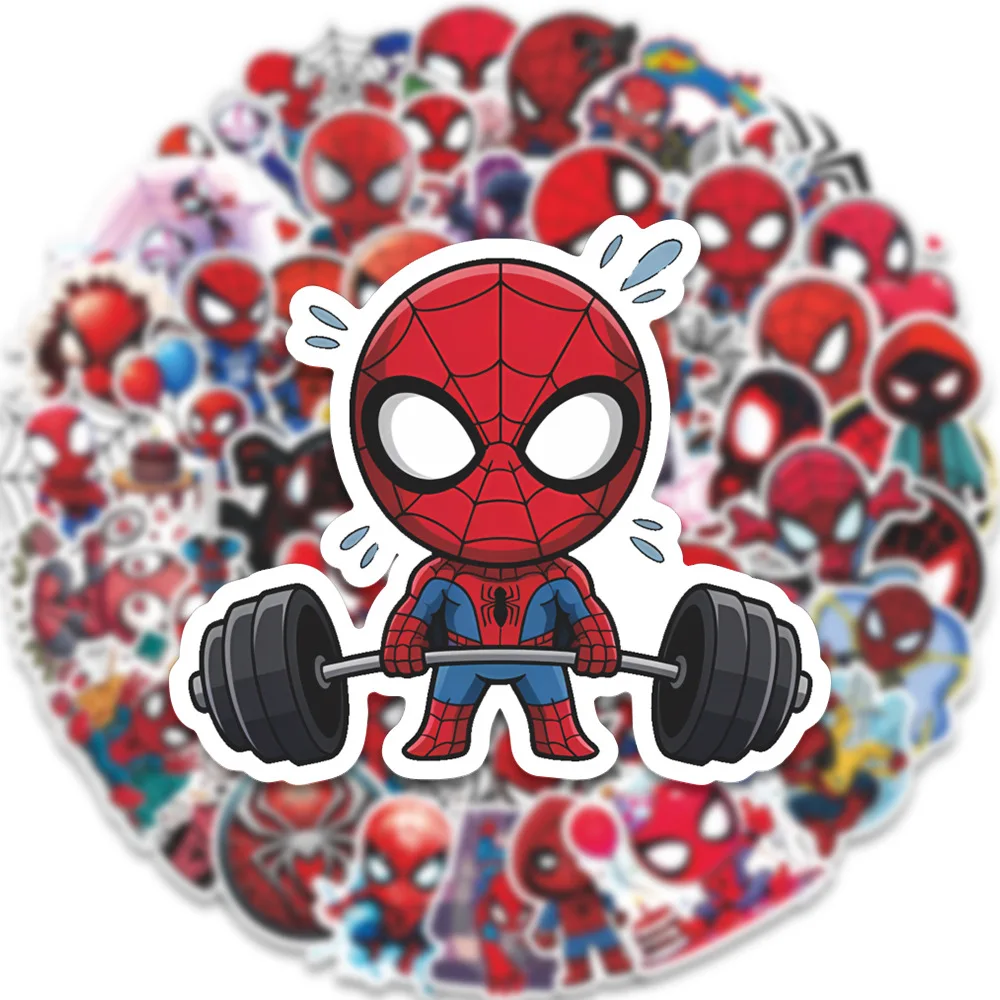 

52PCS Disney Marvel Superhero Spider-Man Cartoon Sticker DIY Phone Laptop Luggage Skateboard Graffiti Decals Fun for Kid