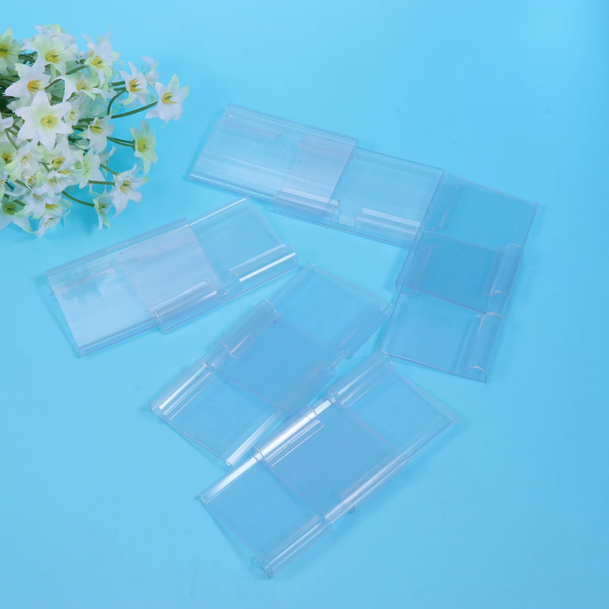 

100pcs Price Tags Premium Pvc Plastic Clear Transparent For Supermarket Mall Shop Store Retail 40X60Mm Easy Clip On