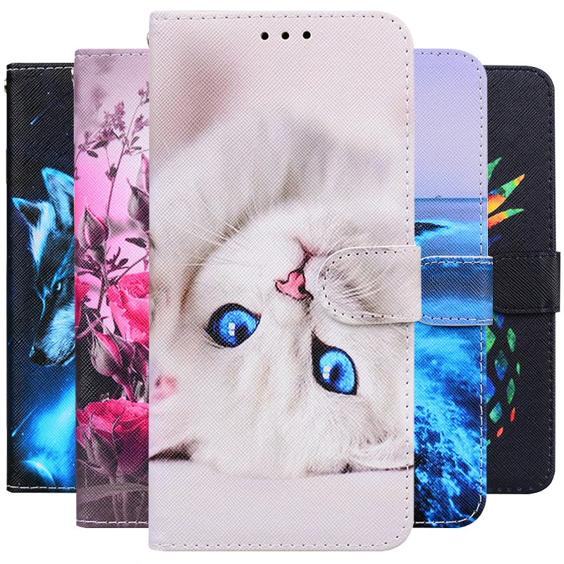 Pu Leather Flip Case For Huawei P Smart 2021 P Smart Z Plus 2019 Y5 Lite Y6 Prime 2018 Y7 2019 Y6S Y7P Y8P Y6P Y5P Wallet Cover