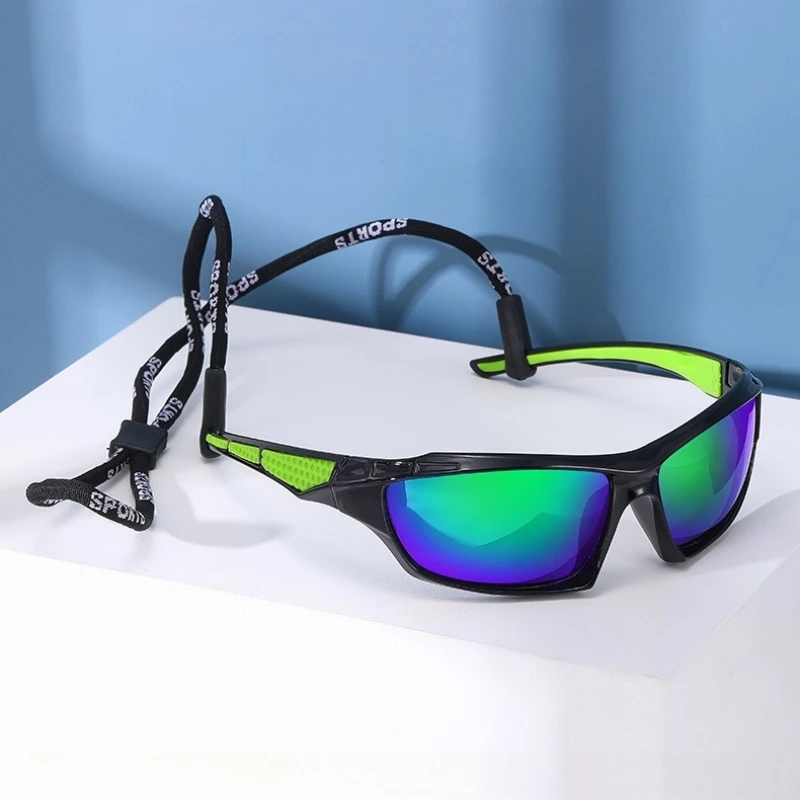 نظارات شمسية رياضية جديدة للرجال عبر الحدود، نظارات ركوب الدراجات للرؤية الليلية، نظارات شمسية للقيادة مقاومة للأشعة فوق البنفسجية، نظارات رياضية ملونة