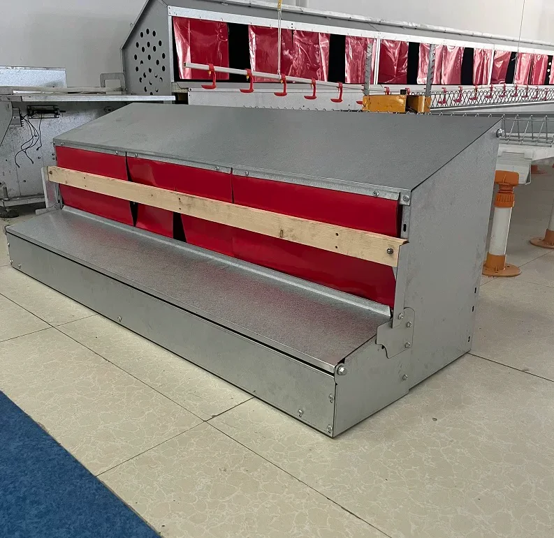 2 units 137x50x51 + 1 unit 125x50x51 Automatic Metal Egg Laying Chicken Coop Nesting Box