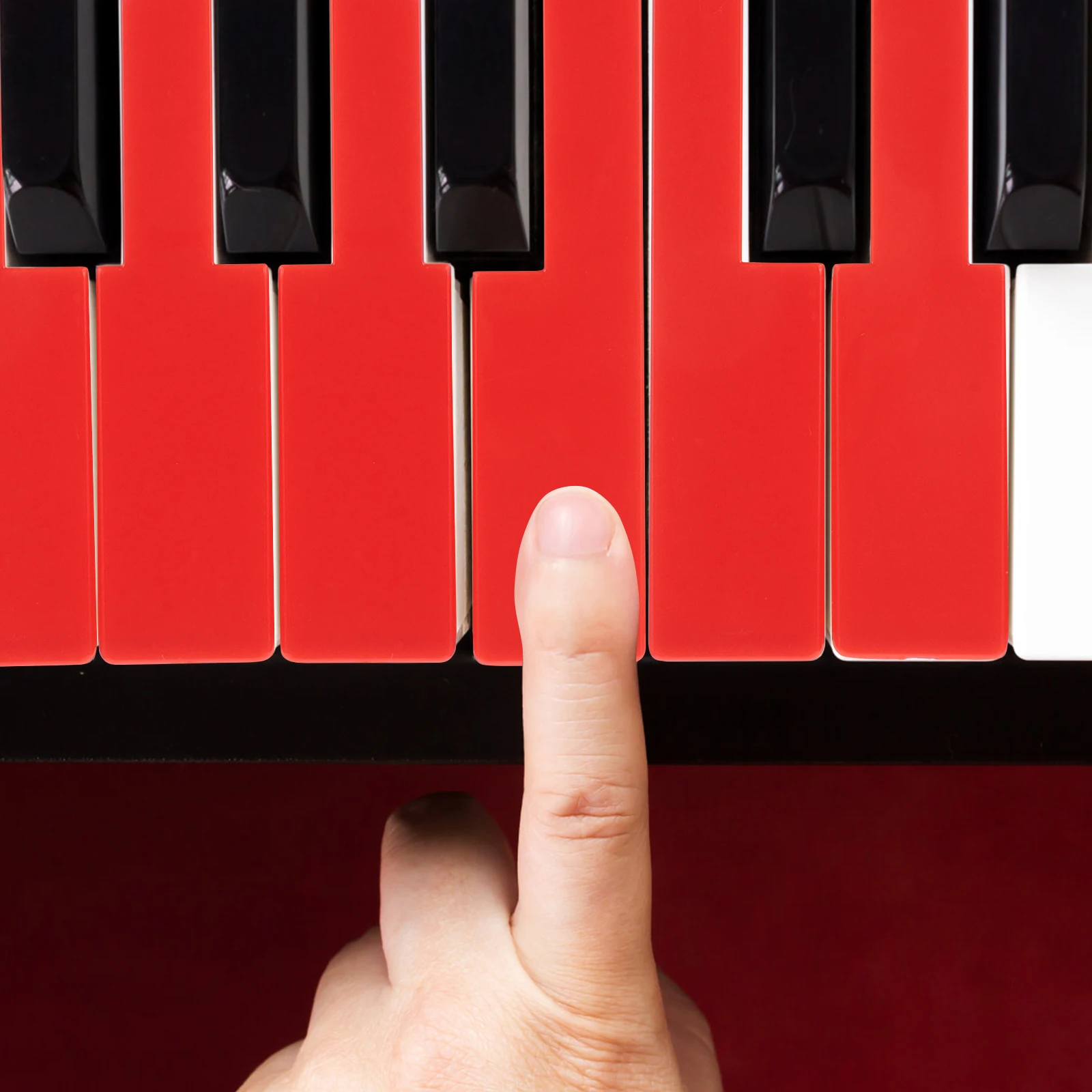 

Keyskin Tag Colored Piano Hand-held Label Keyboard Cover Plastic Hanger Dust