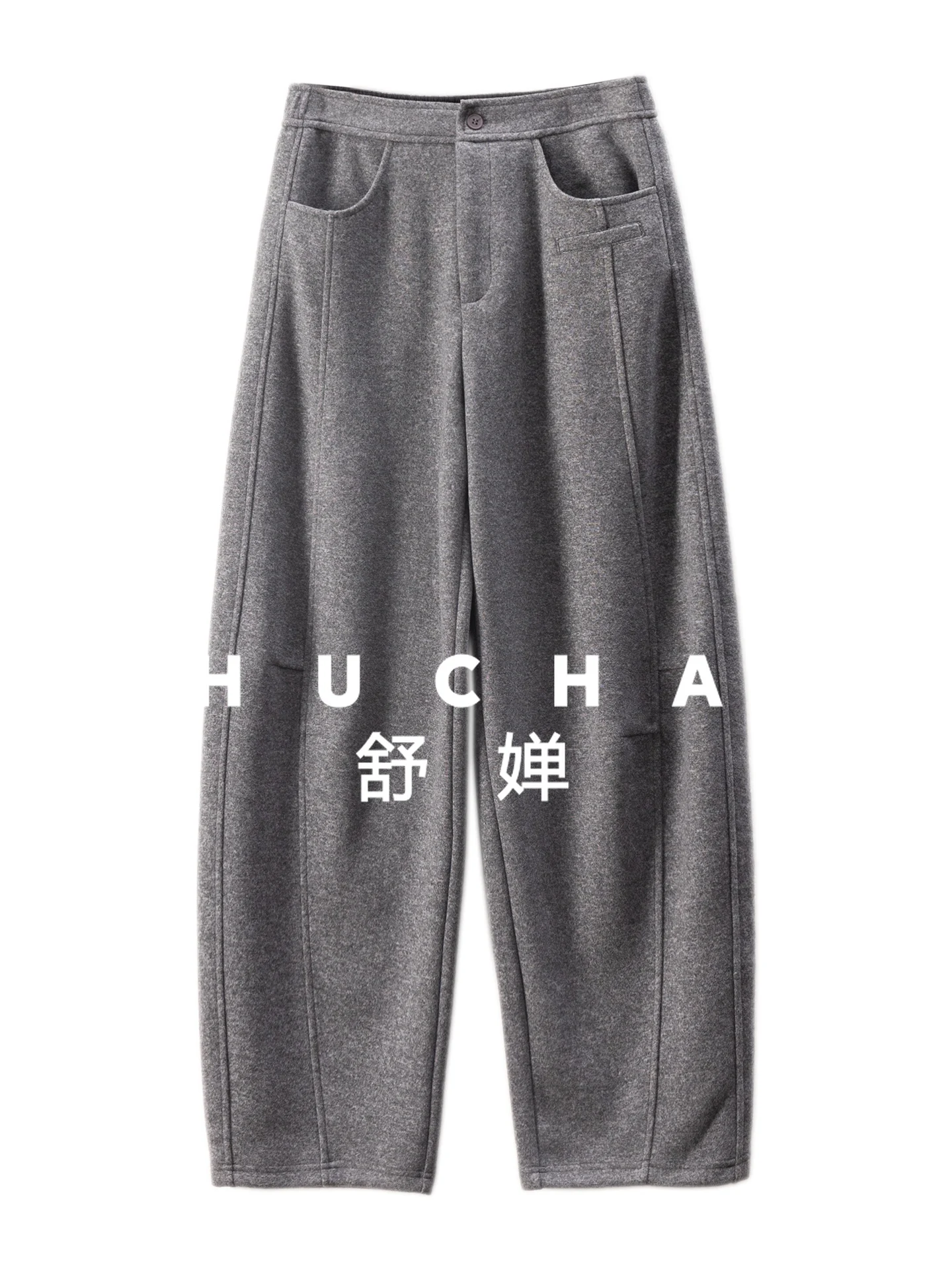 

Relaxation, Elastic Waist Sickle Wide-leg Pants Women H53F2 After The High-quality Pantalones Mujer Verano 2025