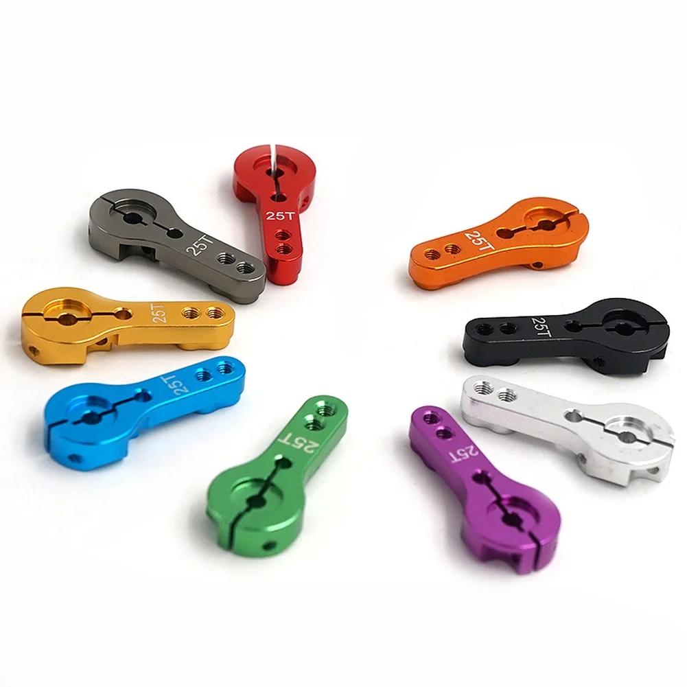 Motor Swing Arm Rocker 25T Tooth Design For 1:10 Scale RC Cars Precision Machined Aluminum Alloy Replacement Part For Hobbies