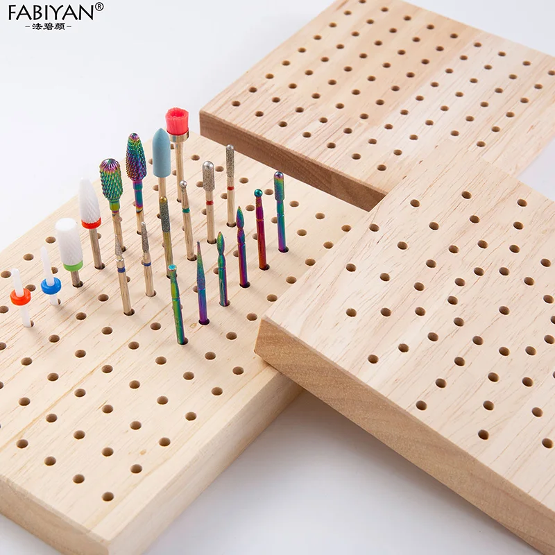 61/81/117 ثقوب مسمار لقمة ثقب لوحة التخزين مانيكير الكهربائية تلميع رئيس عرض موقف قاطعة المطحنة حامل أدوات الأظافر #3