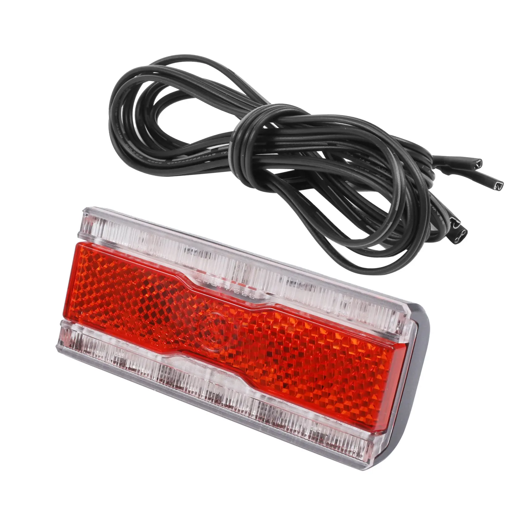 Bike Dynamo Rear Light with Parking Light AC 6V 0.5W LED Bicycle Taillight Fit 50mm Mount Hole Bicycle Rack Carrier Lamp