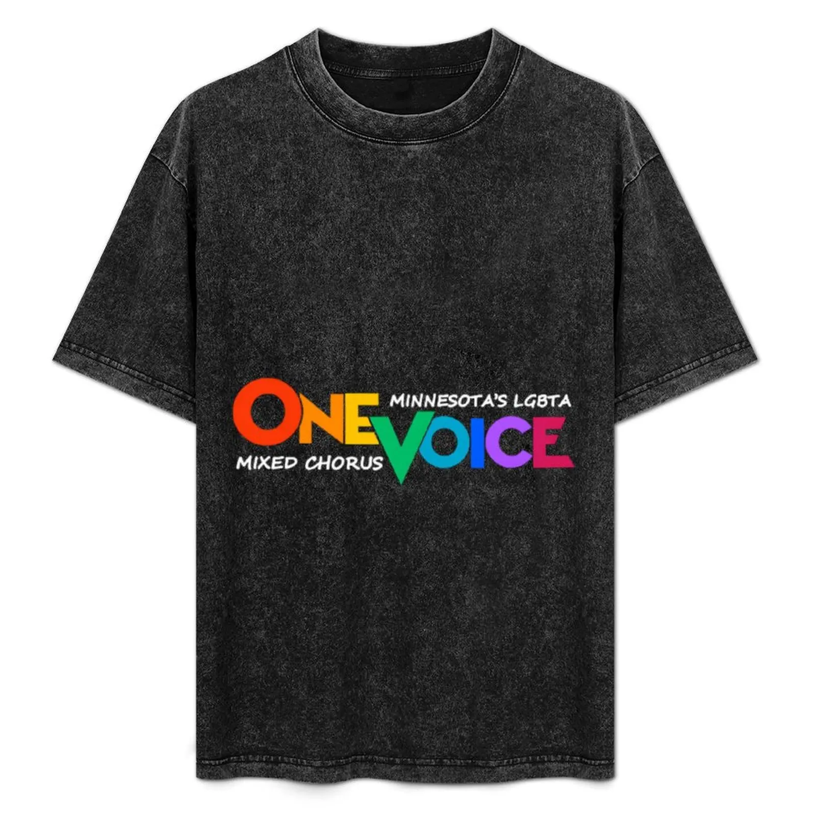 

One Voice Logo With White Text T-Shirt Large Size Soft Cotton T-Shirt