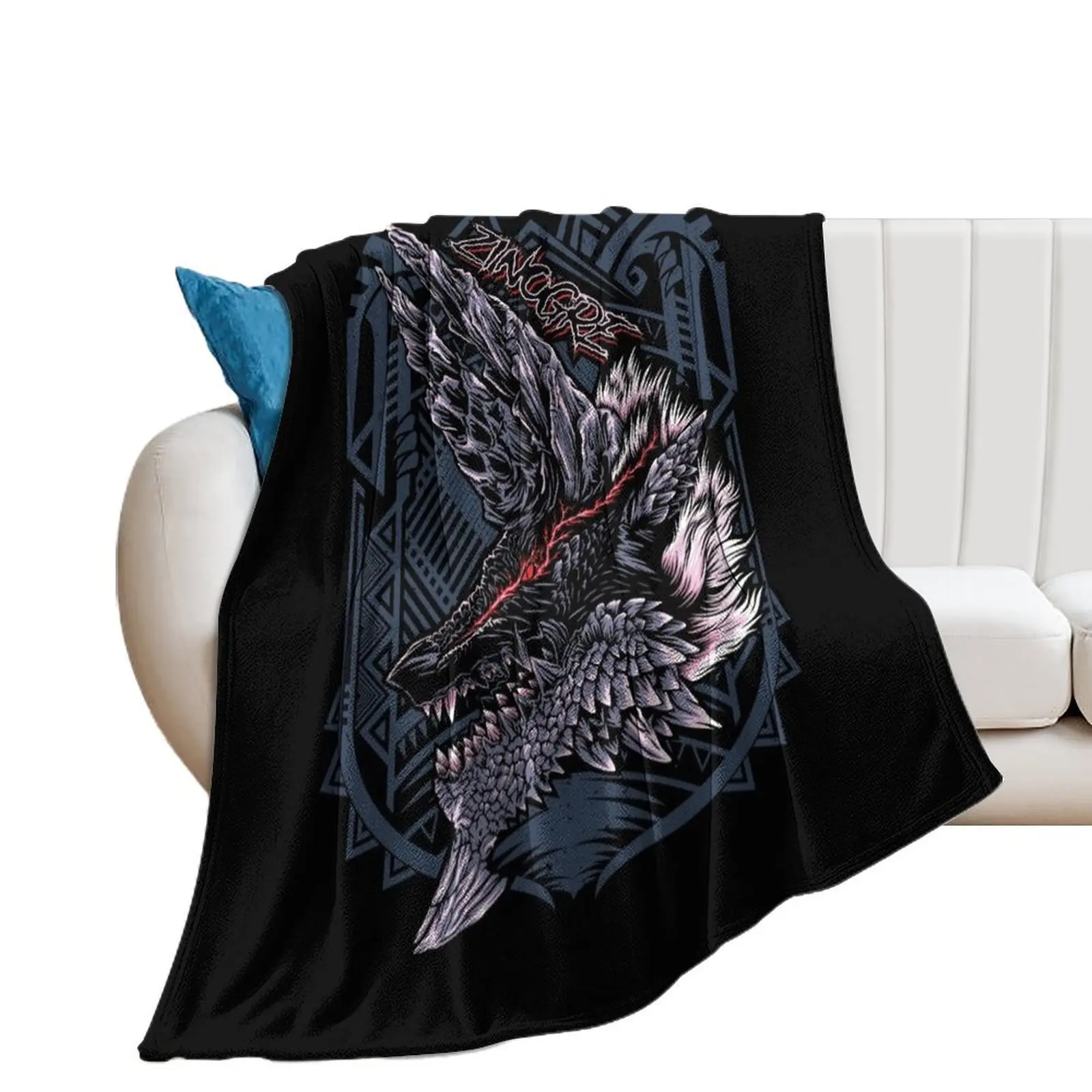 

Zinogre MHW Throw Blanket Heavy Cute Plaid wednesday Blankets