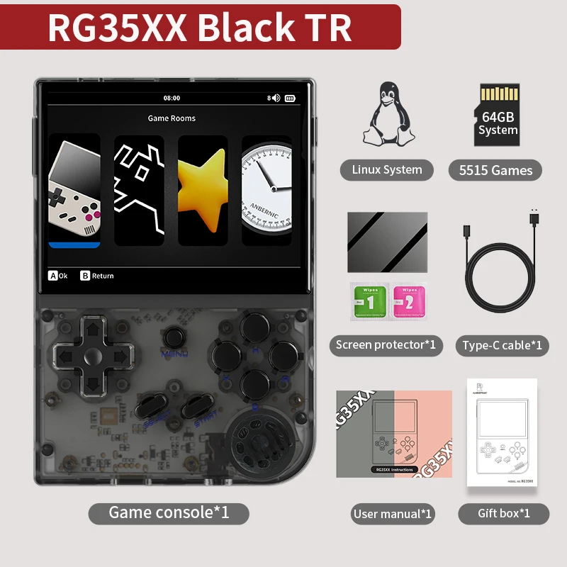 ANBERNIC RG35XX Plus/RG35XX Retro draagbare gameconsole 3,5-inch IPS-scherm Linux draagbare videogamespeler Ondersteuning HD-M-I TV-uitgang - afbeelding 1