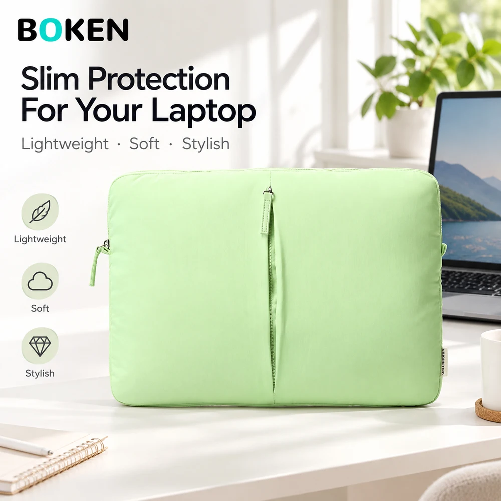Laptop Sleeve 13-15.3 Inch for MacBook Air/Pro/Neo Dell HP Lenovo Surface Laptop Case Portable Soft Bag for Travel School Work
