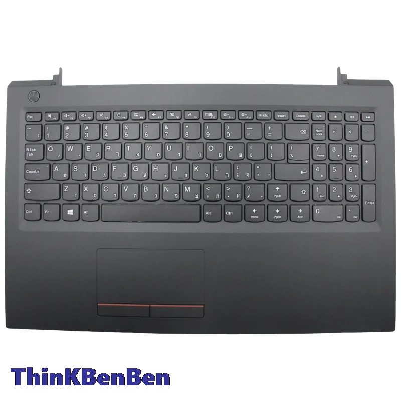 

HB Hebrew (IL Israel) Black Keyboard Upper Case Palmrest Shell Cover For Lenovo V310 15 15ISK 15IKB 5CB0L59272
