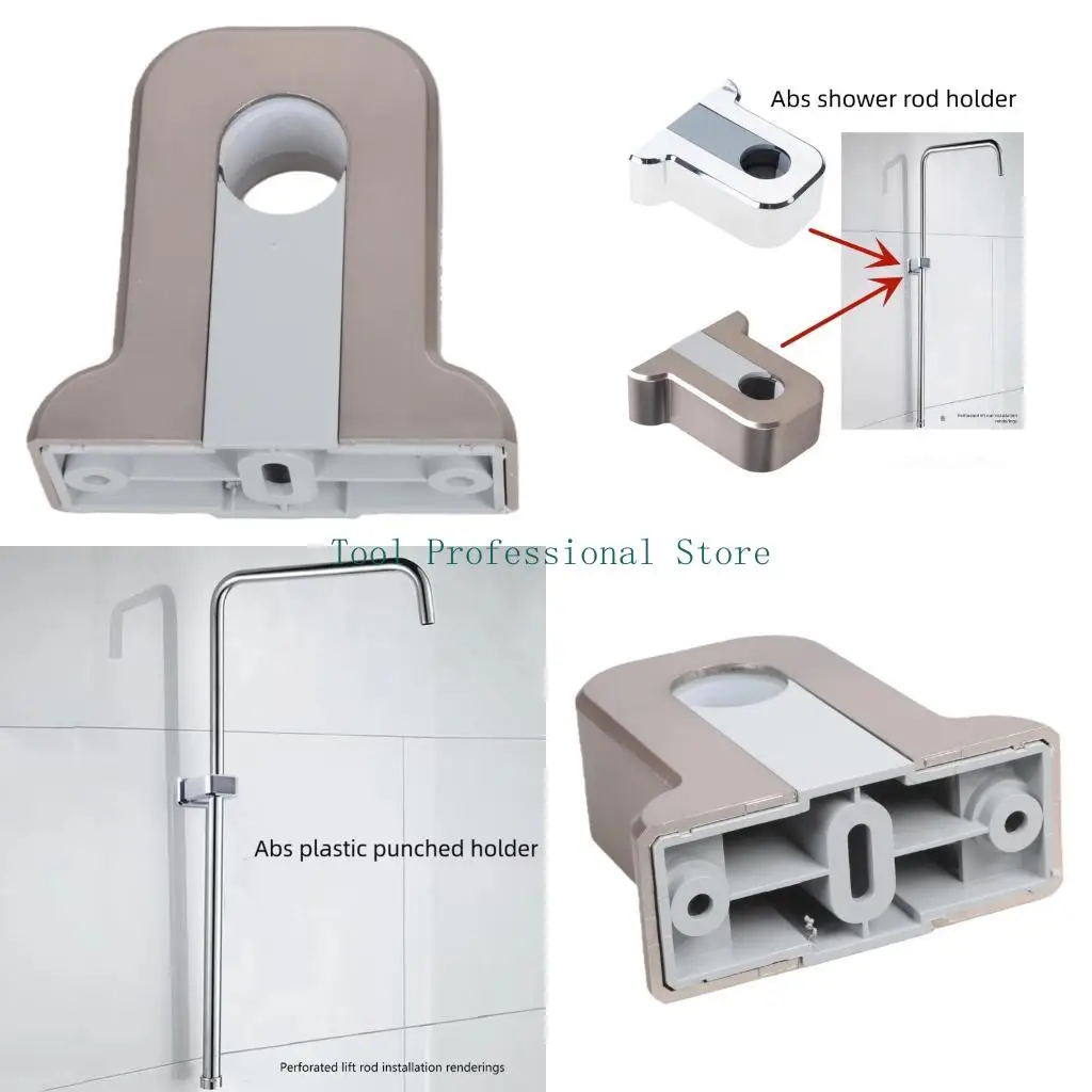 

57QF Bathroom Shower Parenthesis ABS Substance Height Modifiable Owner For Rod Fixtures