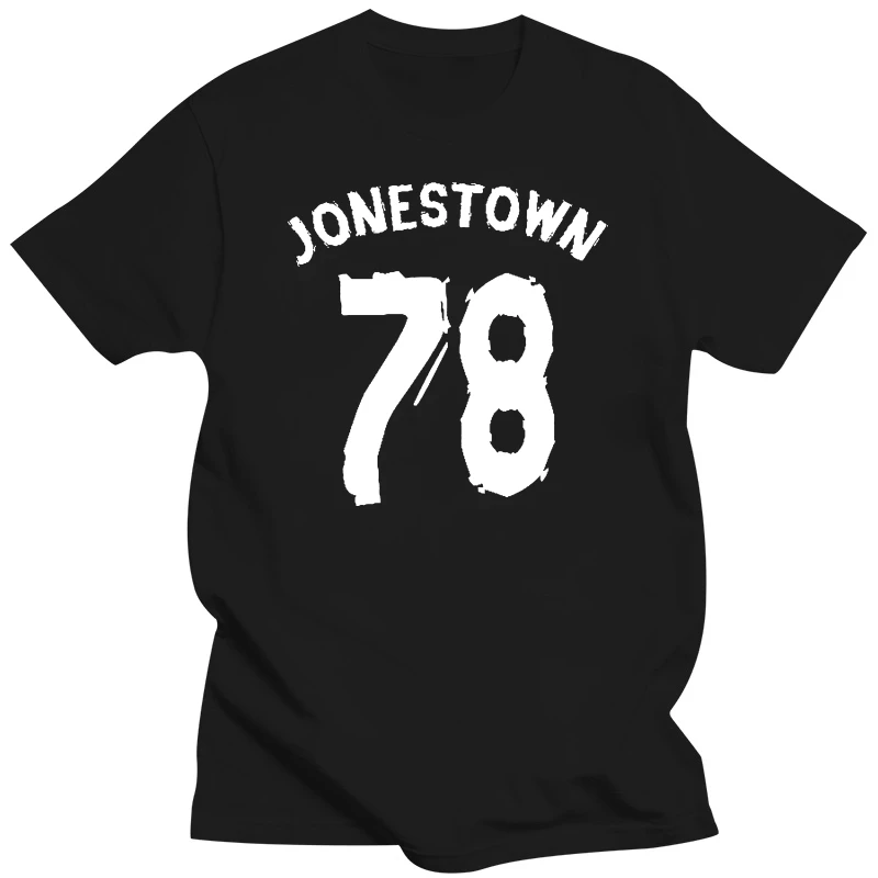 Jonestown 78 Jim Jones Peoples Temple Cult T Shirt Black Tee Shirt Custom Aldult Teen Unisex Digital Printing Tee Shirt Unisex