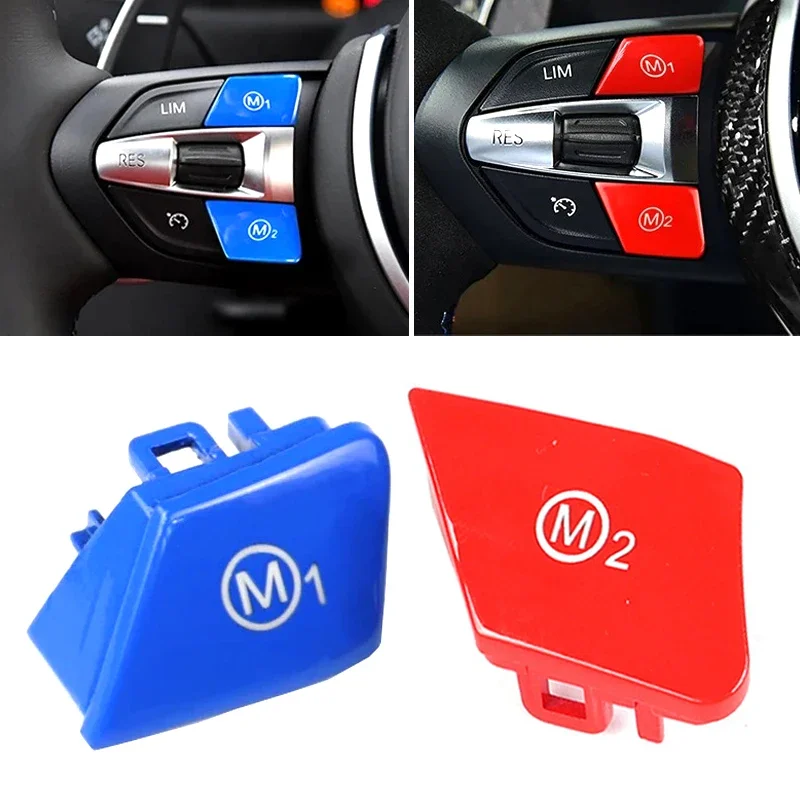 Red Blue Car Steering Wheel M1 M2 Mode Switch Button For BMW F06 F20 F21 F22 F23 F30 F31 F32 F33 F36 F10 F11 F07 F12 F13 F15 F16