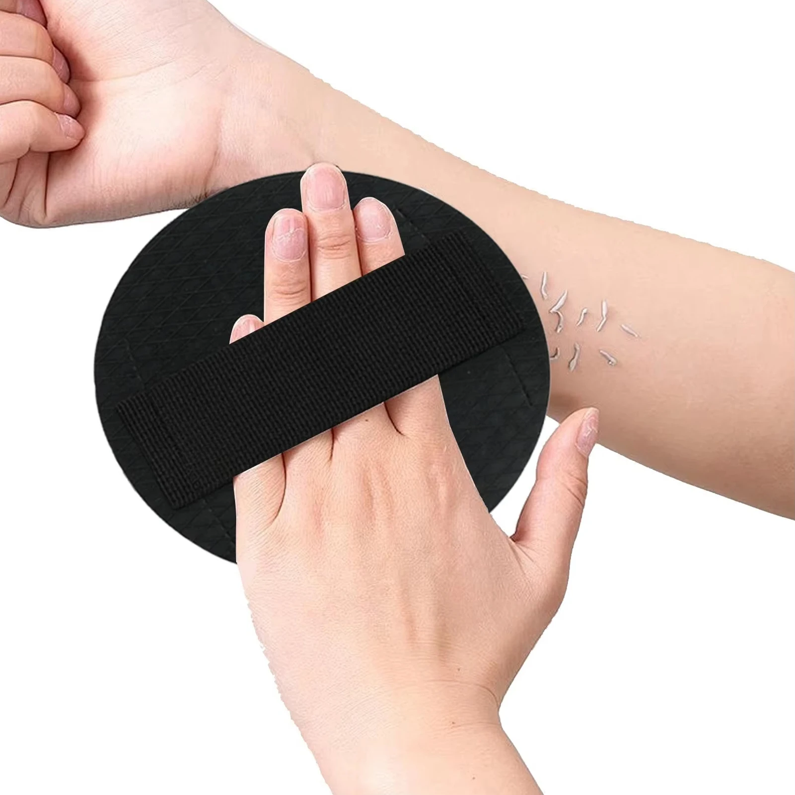 Silicone Body Scrubber for Showering Adult Skin Care, Round Exfoliating Pad Dead Skin Remover, Gentle Bath Massage Tool