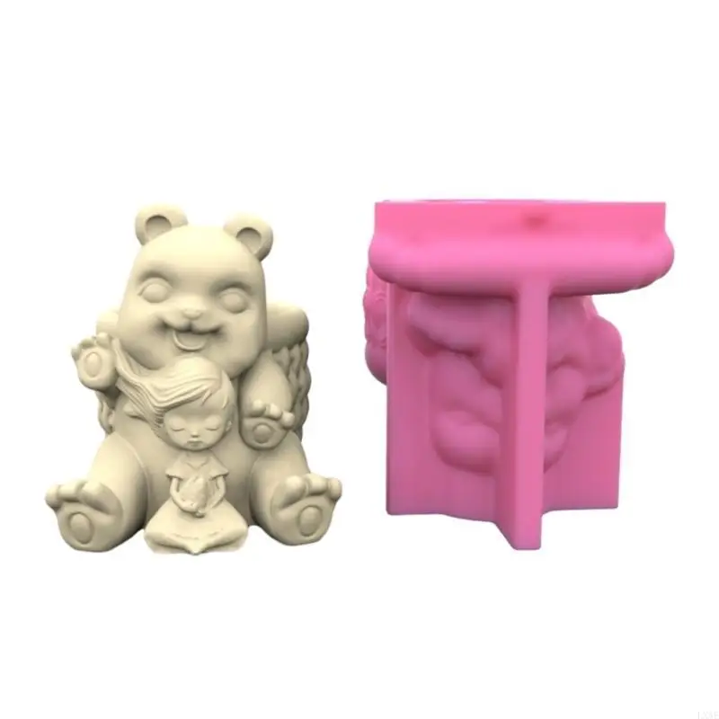 

Bear and Girls Mold Flower Pot Planter Resin Mold DIY Craft Tool