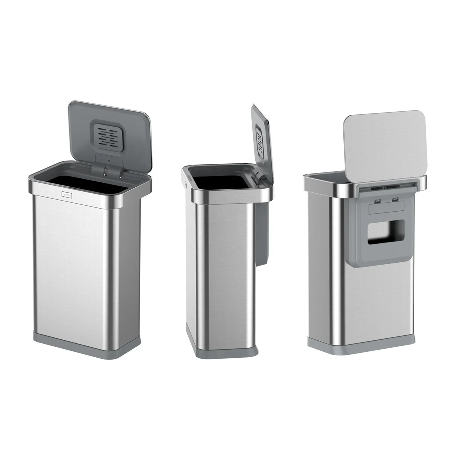 Recycle Garbage Bin Waste Bin Trash Large Metal 50l Stainless Steel Outdoor Lithium Batteries Smart Kitchen