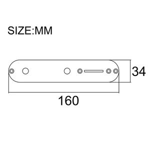 Tl guitarra 3 vias com fio carregado placa de controle pré-fio botões de interruptor de lâmina para tl tele telecaster peças de guitarra 8 principais vendas violão barítono - №8