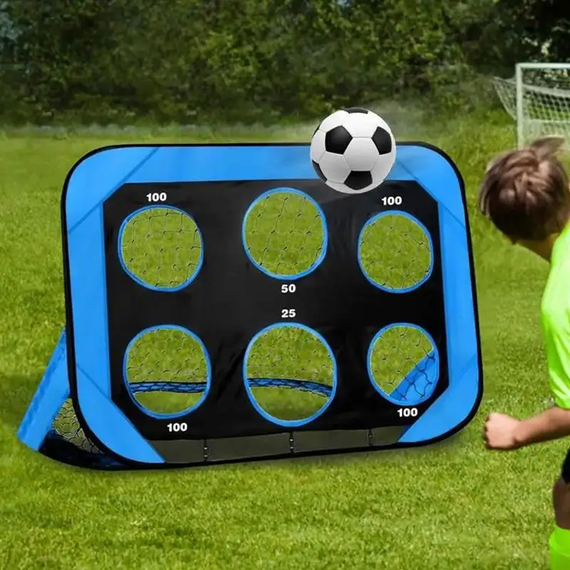 Draagbaar Voetbalnet 4-In-1 Draagbaar Voetbaldoel Doelwit Afneembaar Scoredoek Voetbaldoelnet Voor Kinderjongeren