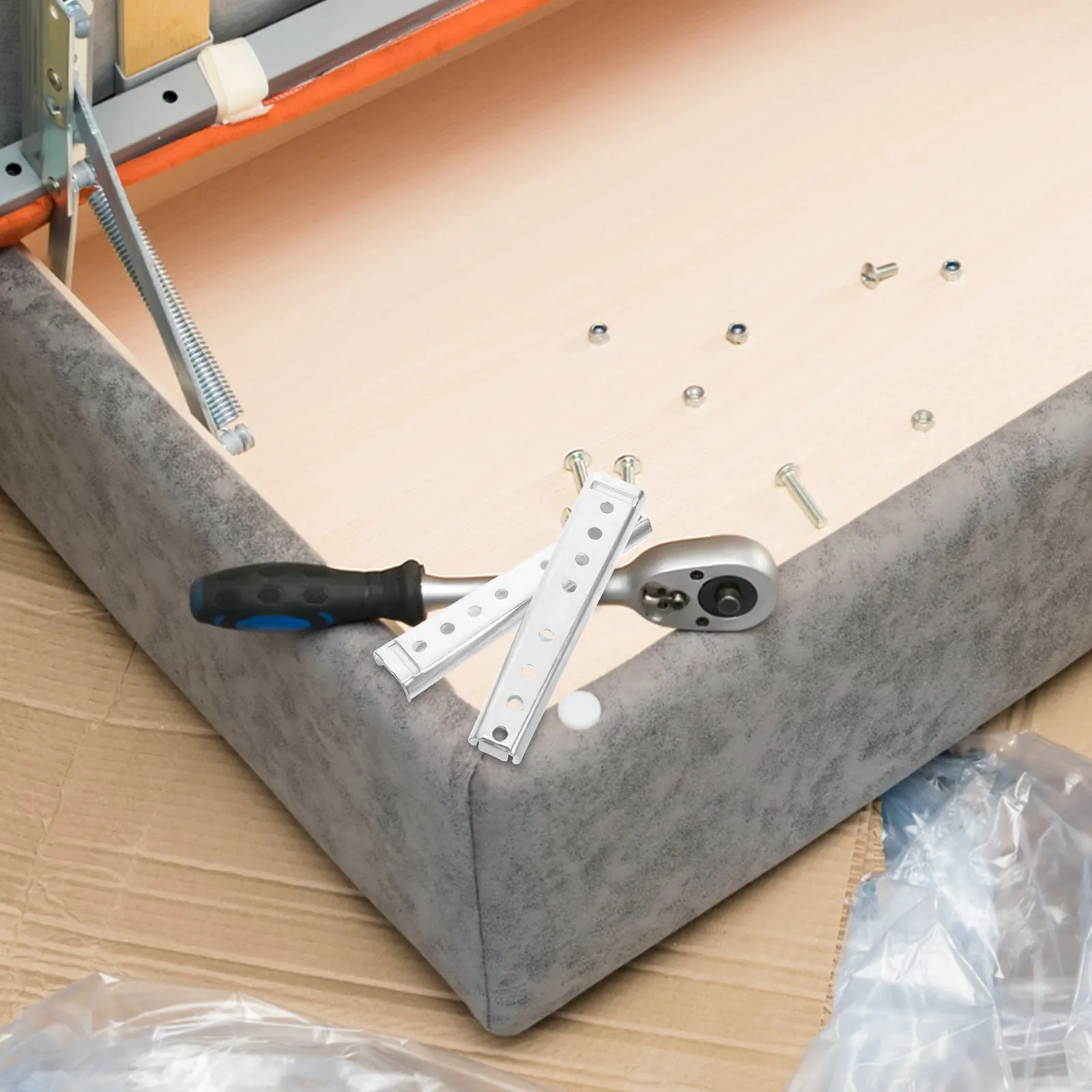 Sofa Connector Brackets 2 Piece Heavy Duty Metal Sectional Couch Joiners for Modular Sofa Assembly