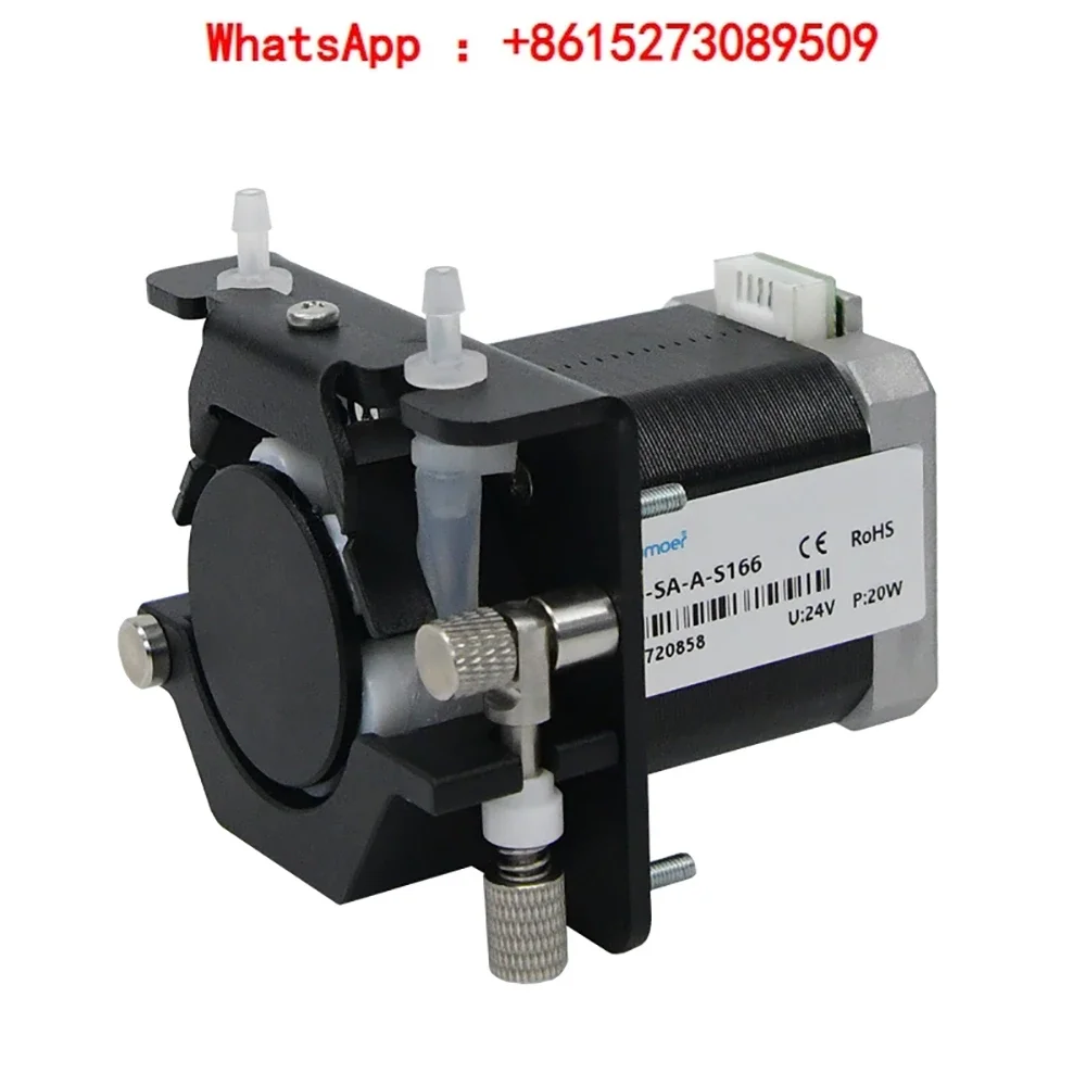 12V/24V stepper motor 6 roller easy load silicon tube liquid sampling uv resin peristaltic dosing pump