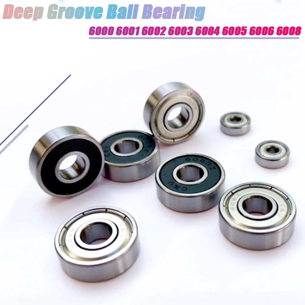 1/5/8 Uds 6000zz 6001 6002zz 6003zz ~ 6008zz rodamiento rígido de bolas 10x26x8mm rodamiento en miniatura de doble blindaje de acero de una sola fila