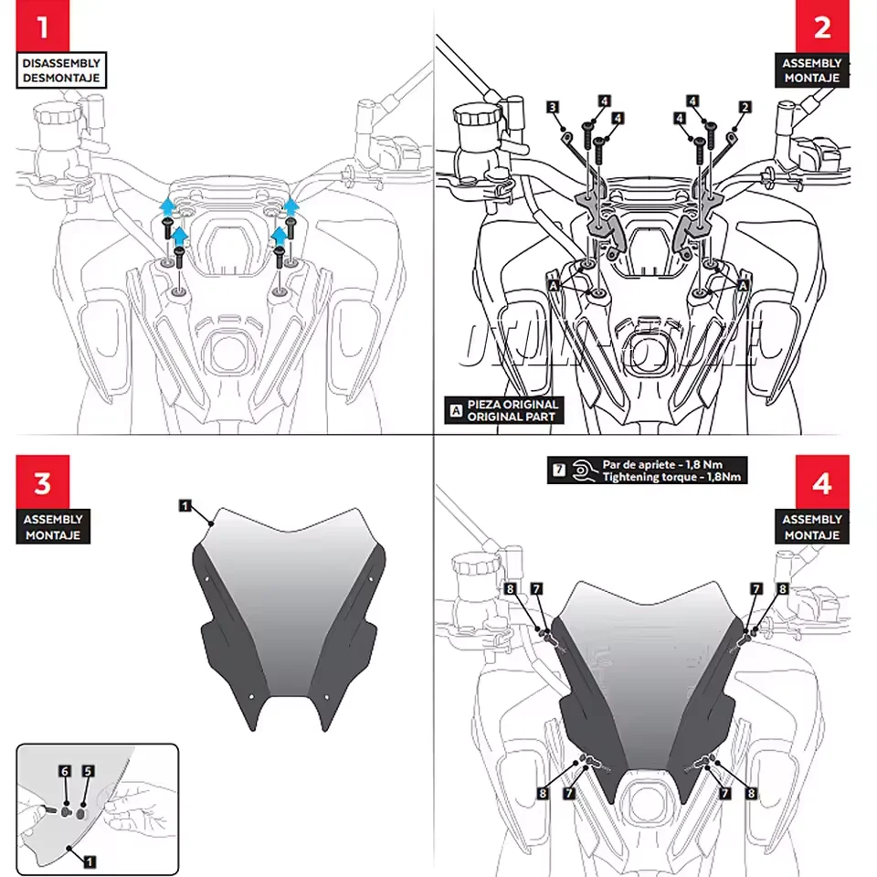 Motorcycle Parts Touring Sports WindScreen Windshield Visor Deflector For YAMAHA MT-09 2021 2022 2023 MT09 MT 09 FZ09 FZ-09 SP - Image 6