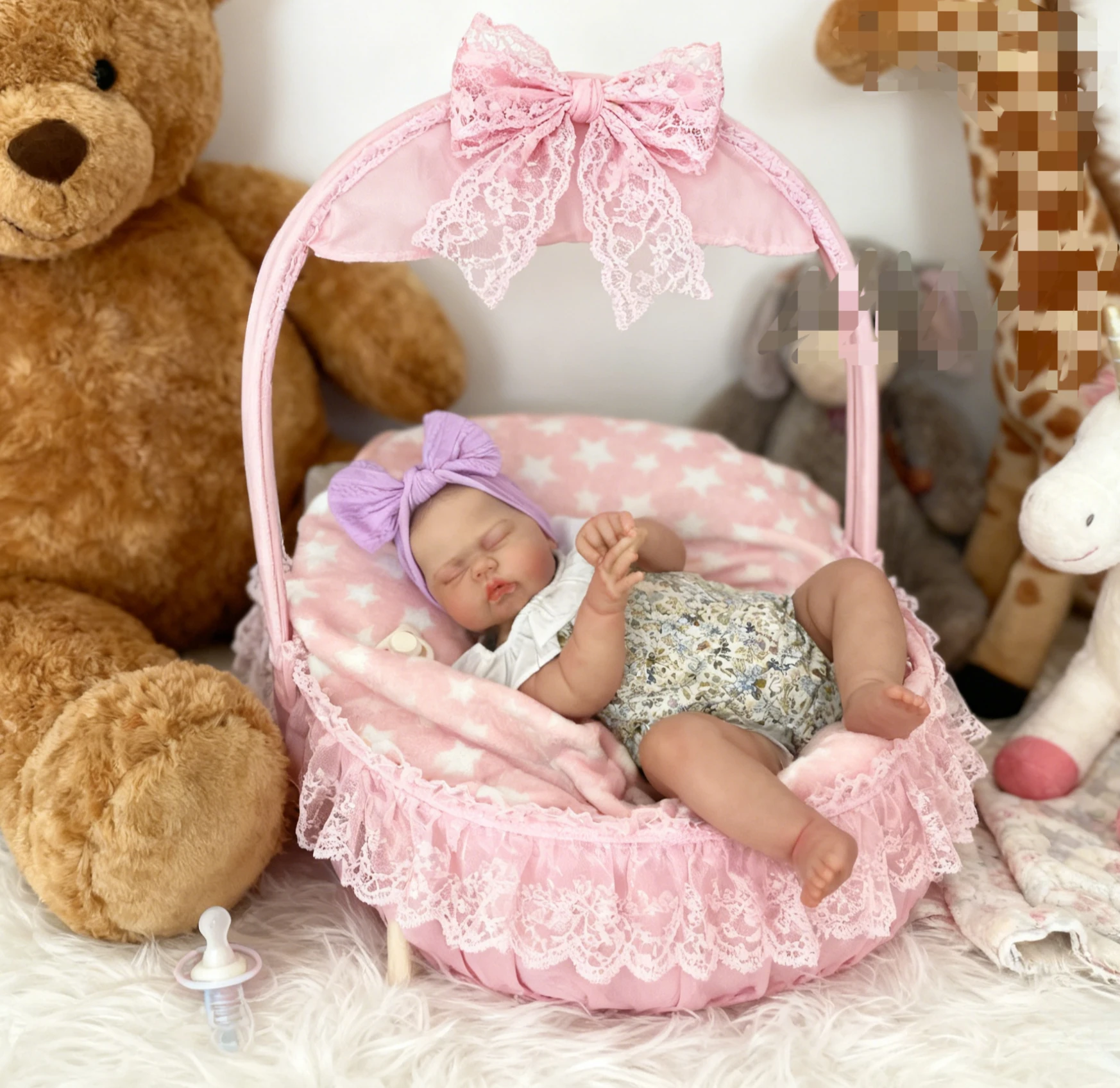 

NPK 24'' Pickle Lifelike Reborn Bebe with Hand Painting High Quality 3D Skin Visible Veins Collectible Art Doll Christmas Gifts