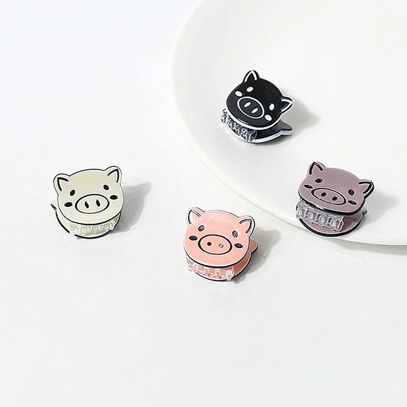 

Cute Cartoon Small Pig Mini Hair Claw Clip Personality Sweet Broken Hair Bangs Clip Cute Headwear Hair Accessories