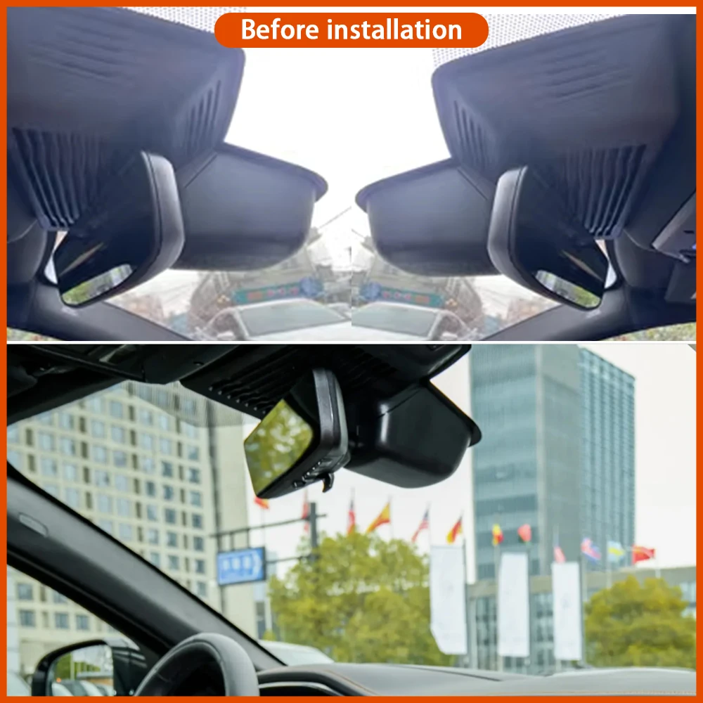 for Jaguar XE X760 XF X260 Facelift 2023 2024 2025 Video Recorder 4K DVR Dash Cam Wifi Camera 170° Wide Angle Plug & Play