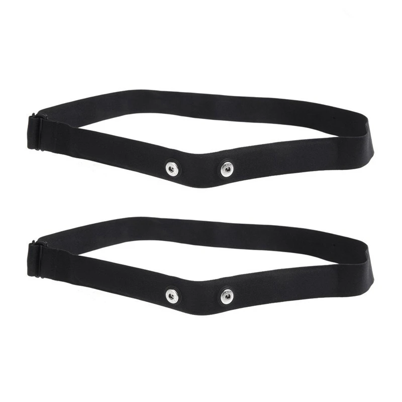 2 Stuks Elastische Hartslag Borstband Banden Voor Geonaute Wahoo Garmin Magene Bryton Coospo Hartslagsensor Borst Riem