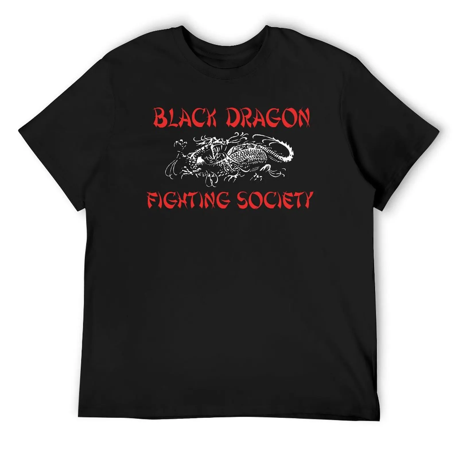 Black Dragon Fighting Society T-Shirt street wear Short sleeve tee tees Aesthetic clothing designer t shirt men
