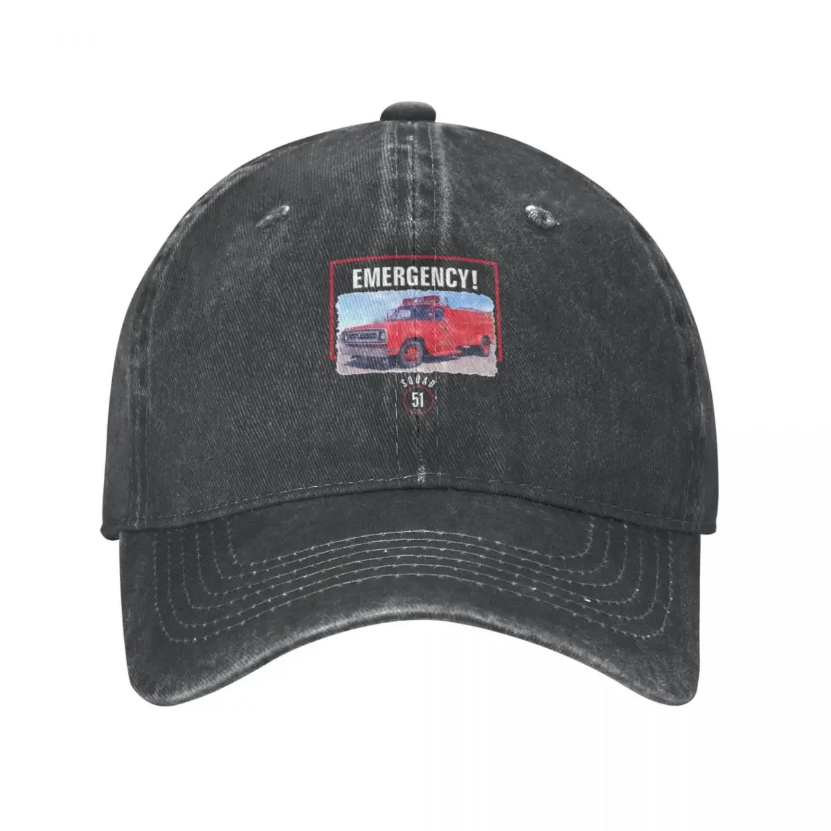 Emergency Squad 51 Truck Cowboy Hat Sports Cap Hip Hop Boy Child Women's