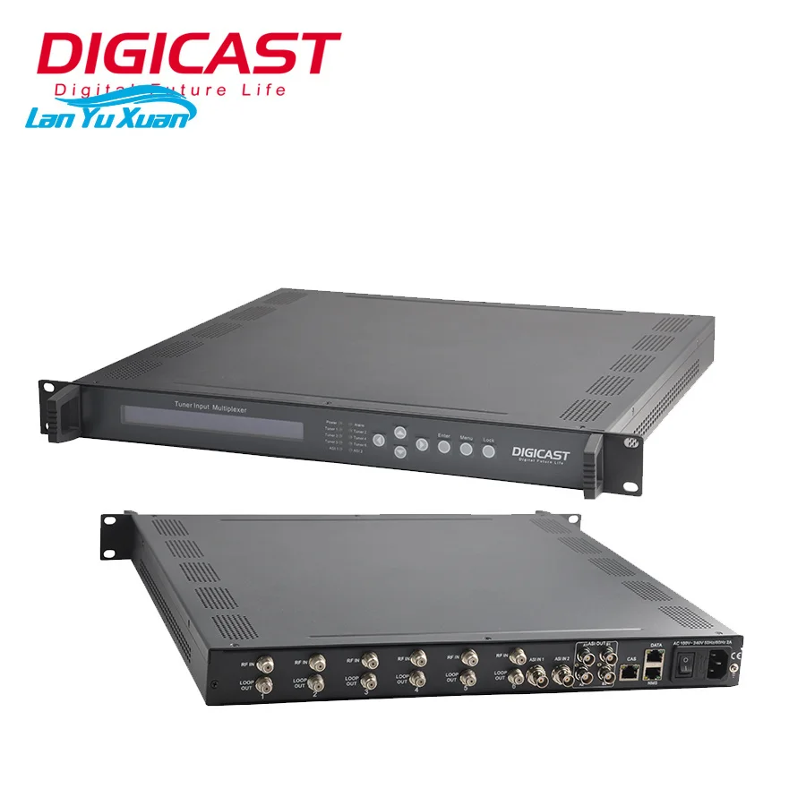 HD/SD DVB-T/DVB-S/S2 Satellite Receiver Gigabit Ethernet IP/ASI Outputs Professional /FTA Headend System Supporting CA