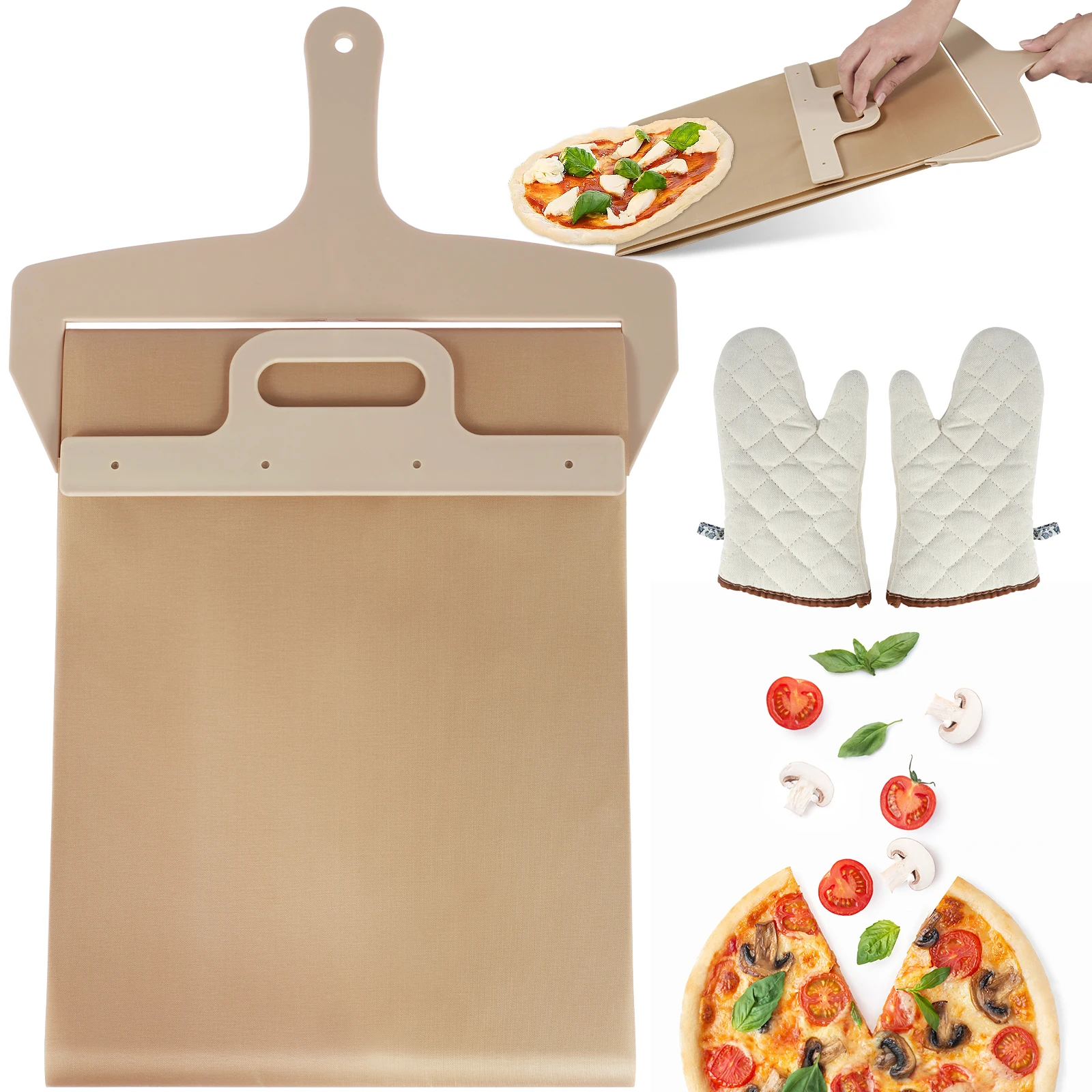 Schiebe pizza Peel Holz Schiebe pizza Schaufel tragbare Pizza Slider Paddel einfach zu verwenden