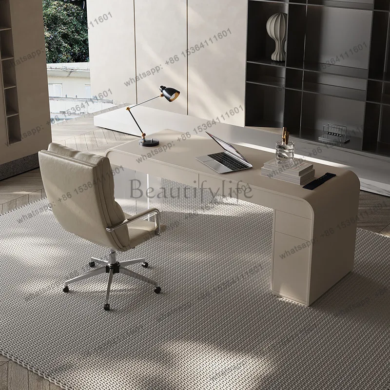 Acrylic floating desk household small apartment writing table Italian style