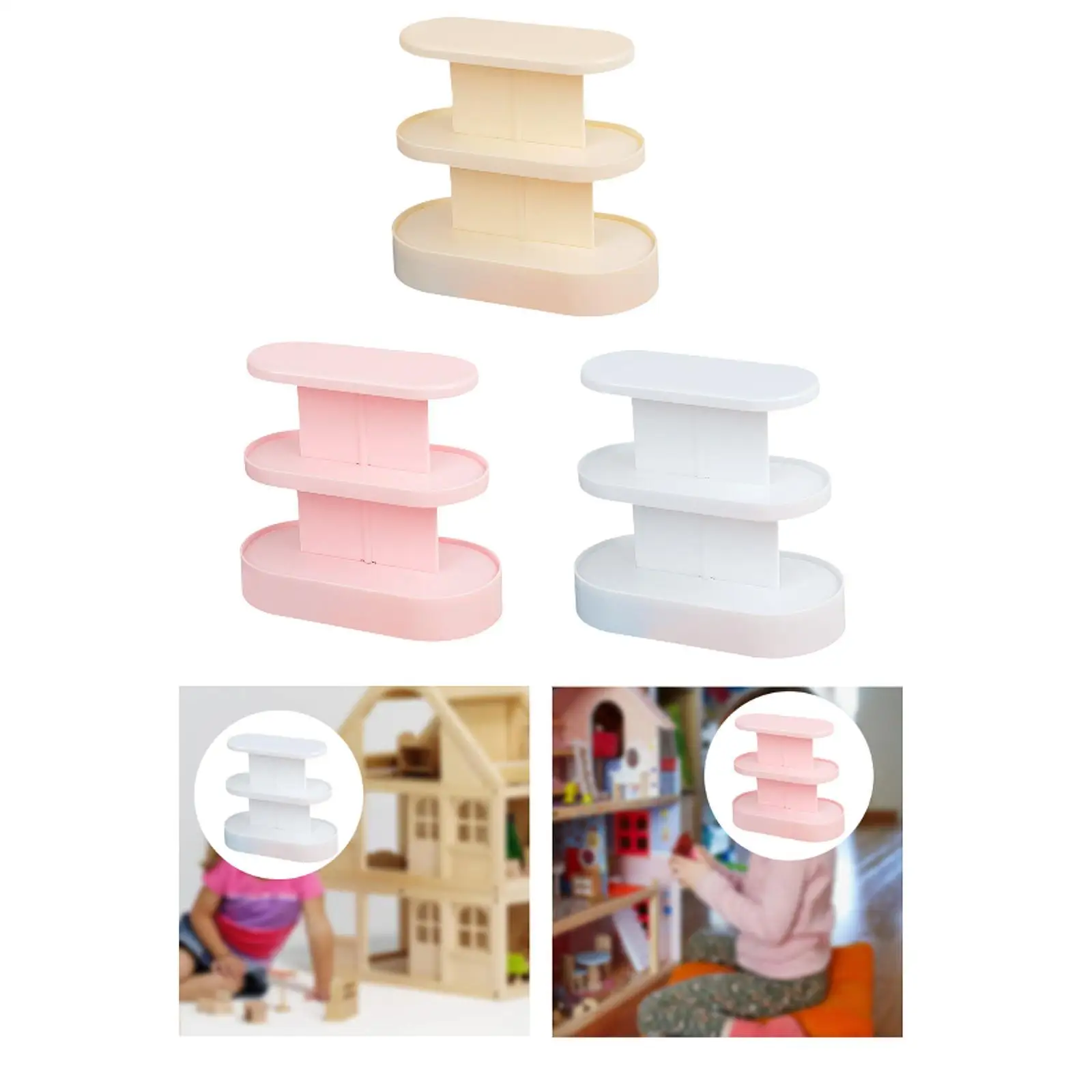 1:12 Dollhouse Display Shelf Miniature Furniture Home Decor Collection Artwork