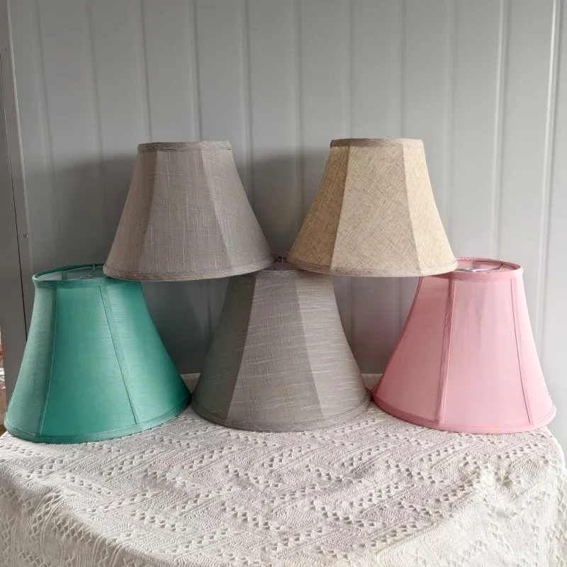 

17x33x24cm Lamp Shades Clip on Bulb, Modern European Style Lamp Shades for Chandelier, French Country White Chandelier Lampshade