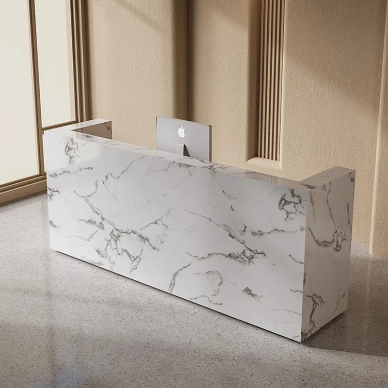 

white luxury reception desks high-end service counter modern reception desks design salon mostrador recepcion office furniture