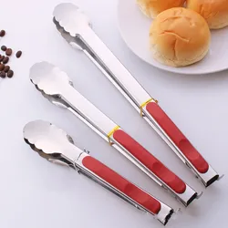 2025 Hot Stainless Steel BBQ Tongs Kitchen Accessories Barbecue Salad Food Clip Kitchen Tools Multifunction Grill Tools